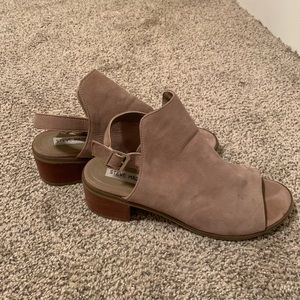 Steve Madden open toed booties
